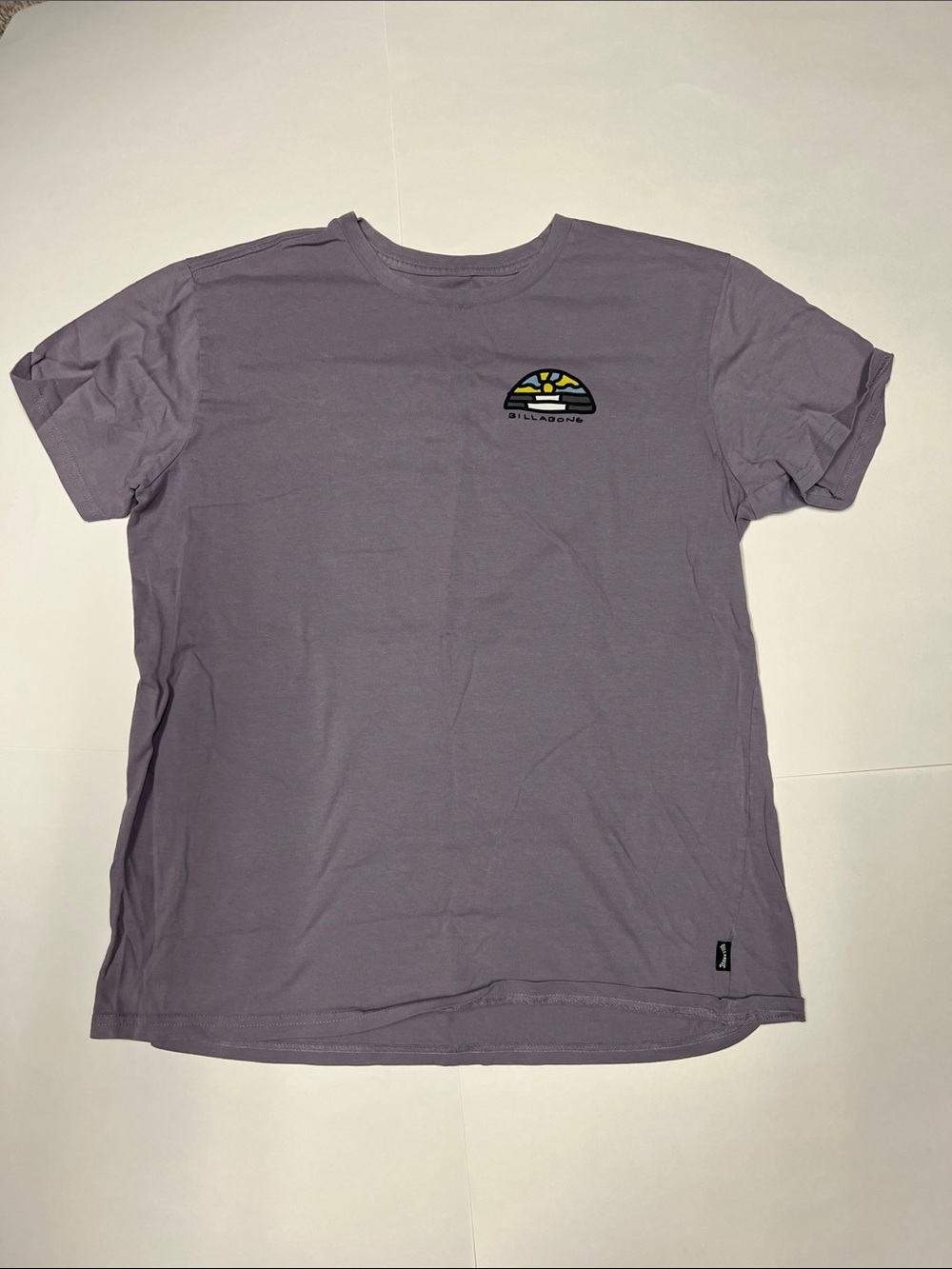 Billabong Men's Lavender Short Sleeve Logo Tee